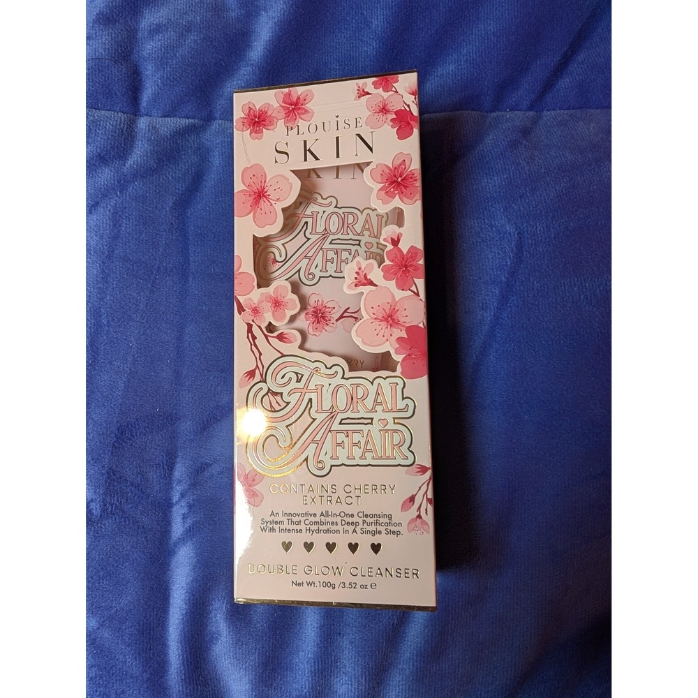 PLouise Floral Affair Double Glow Cleanser Women 100g Pink Cherry Extract NWT
